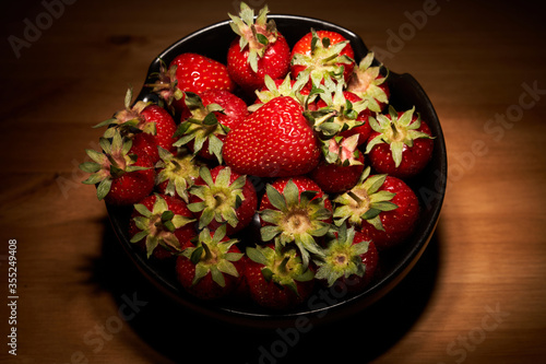 Strawberries in the bowl