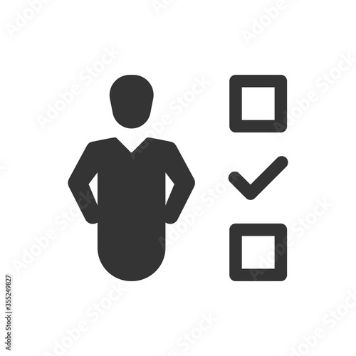  Businessman Audit Test Icon
