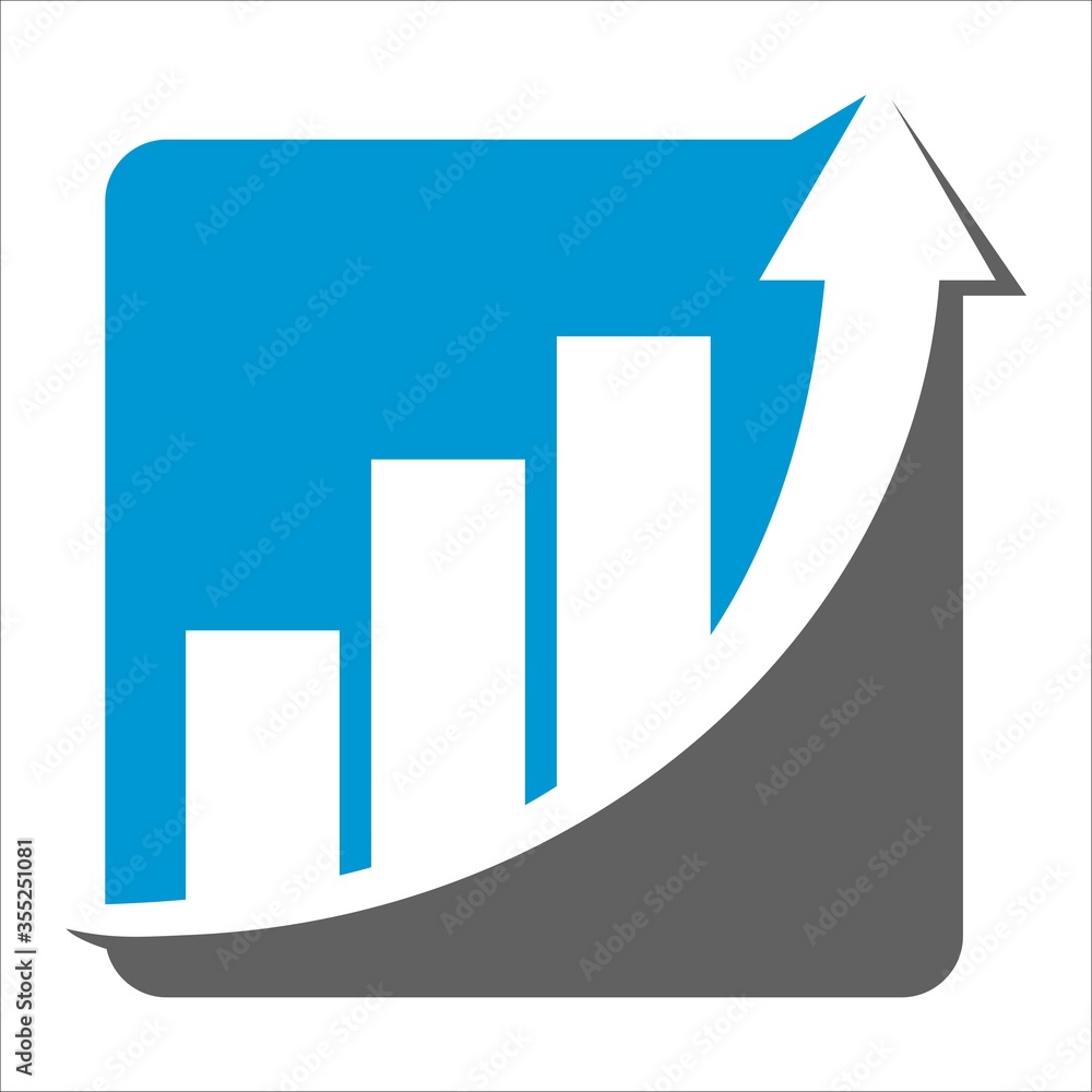 financial logo designs with abstract bar and arrow financial logo designs with abstract bar and arrow