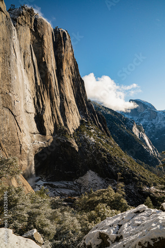 Backcountry wilderness landscapes of Yosemite National Park in the winter by Dalton Johnson Media