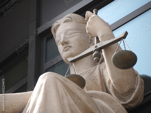 The statue of justice Femida.