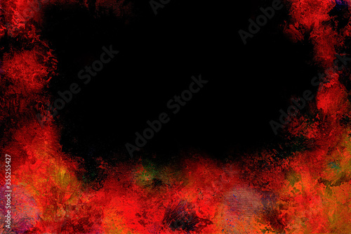 Hintergrundtextur mit Textfreiraum in kontrastreichem rot und schwarz