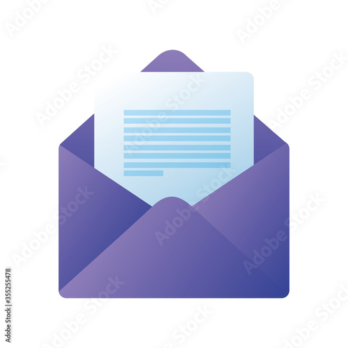 Envelope message icon vector design