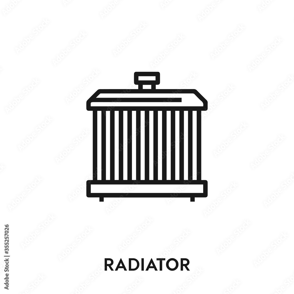radiator icon vector. radiator sign symbol radiator icon vector. radiator sign symbol