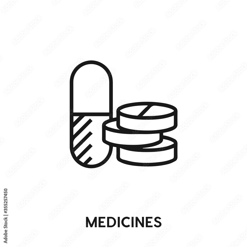 medicines icon vector. medicines sign symbol medicines icon vector. medicines sign symbol