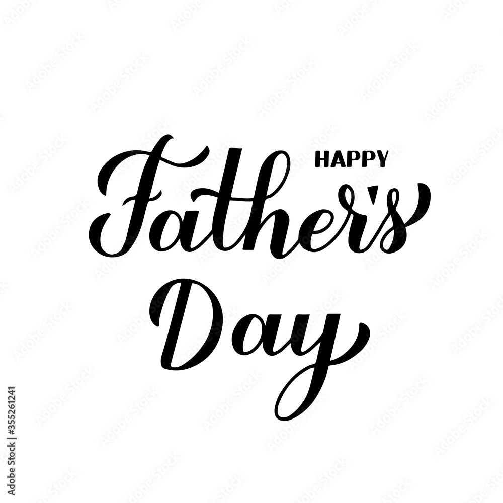 Happy Father s Day calligraphy hand lettering isolated on white. Father day celebration typography poster. Easy to edit vector template for banner, greeting card, flyer, postcard, party invitation Happy Father s Day calligraphy hand lettering isolated on white. Father day celebration typography poster. Easy to edit vector template for banner, greeting card, flyer, postcard, party invitation