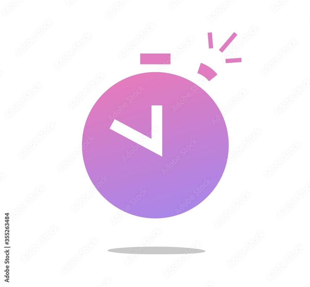 Clock alarm icon vector or watch ringing for wake up time flat cartoon, design pictogram and logo idea color symbol isolated on white background clipart Clock alarm icon vector or watch ringing for wake up time flat cartoon, design pictogram and logo idea color symbol isolated on white background clipart