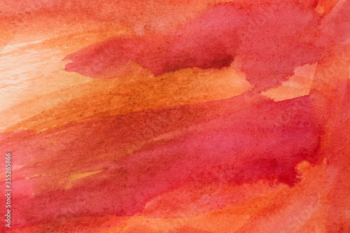 red watercolor background