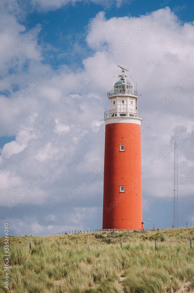 Red Lighthouse In The Netherlands