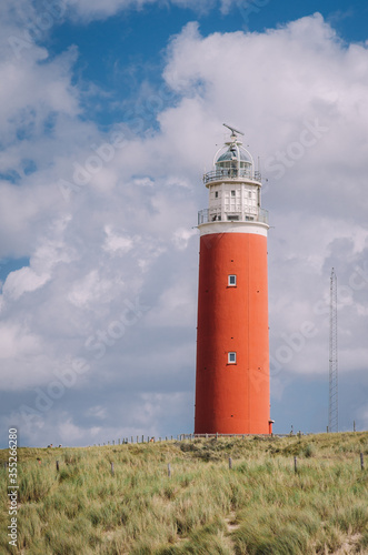 Red Lighthouse In The Netherlands