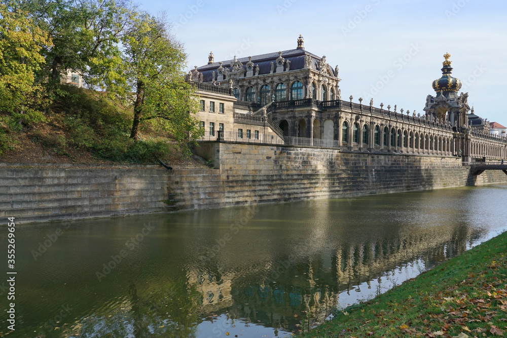 The Zwinger in the old town of Dresden The Zwinger in the old town of Dresden