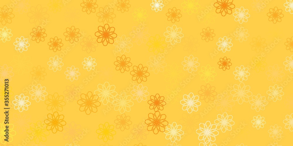 Light Orange vector background with curved lines. Light Orange vector background with curved lines.