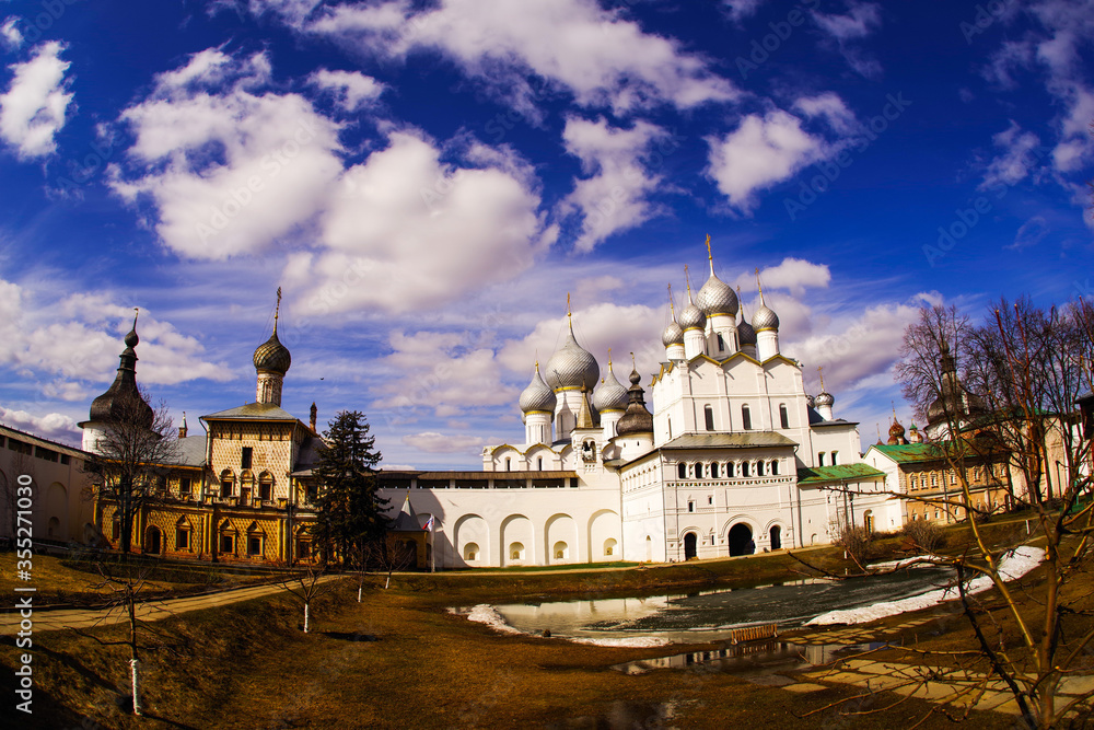 The ancient Kremlin in the city of Rostov. Yaroslavl region, Russia
