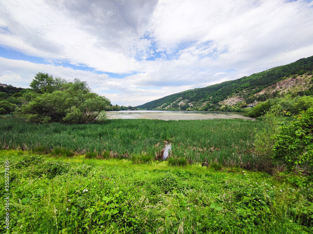 Spring Landscape of Pancharevo lake, Bulgaria Spring Landscape of Pancharevo lake, Bulgaria