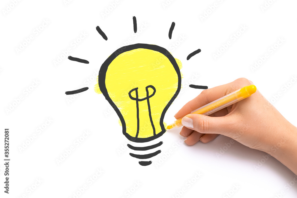 Creative new idea. Innovation, brainstorming, solution concepts. Creative new idea. Innovation, brainstorming, solution concepts.