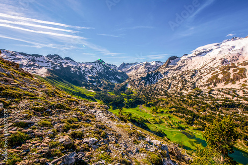 Beautifull nature in National Park Possets y Maladeta, Pyrenees, Spain. ,located above Benasque valley, near the town of Benasque in Huesca province, in the north of Aragon photo