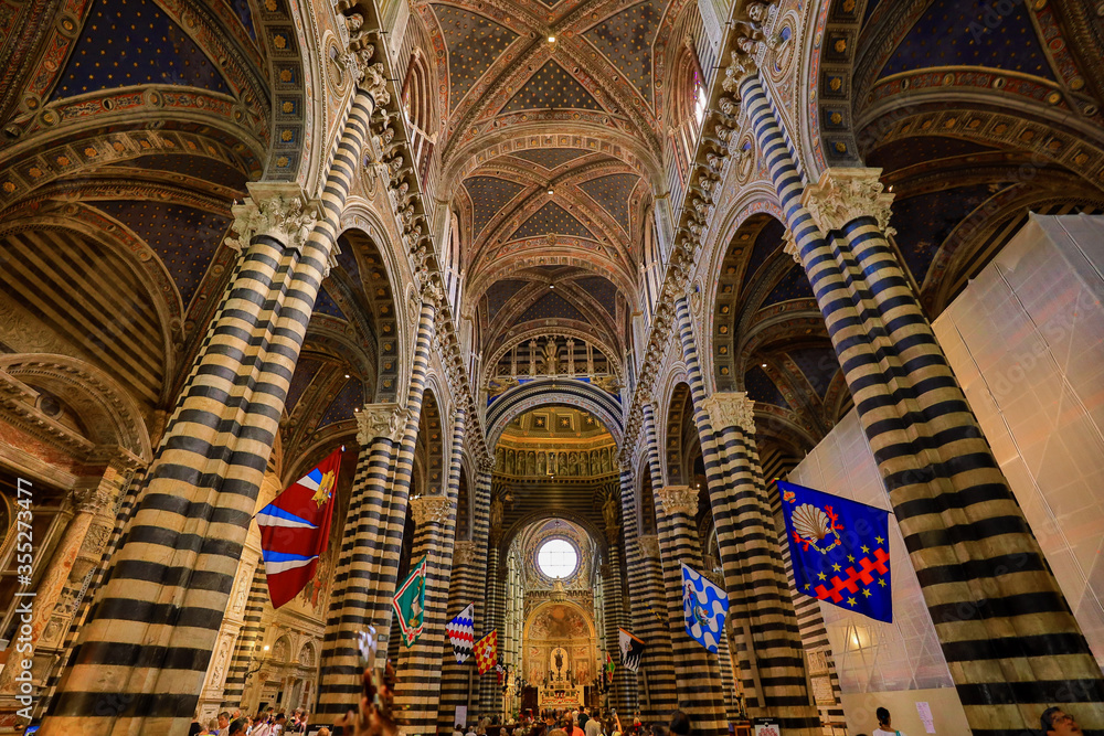 Interior of Duomo di Siena - Siena Cathedral - Siena - Tuscany - Italy