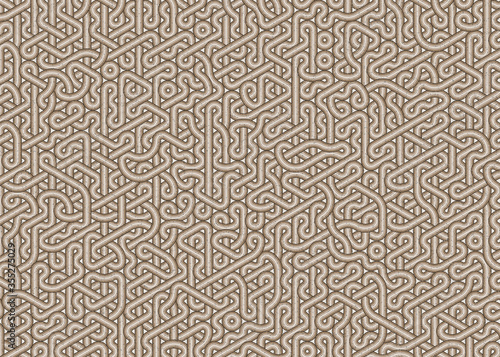 Colour Hexagon Tile Connection art background design illustration