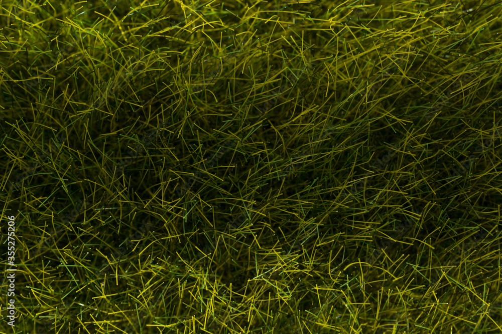 Texture of tall bright green artificial grass Texture of tall bright green artificial grass