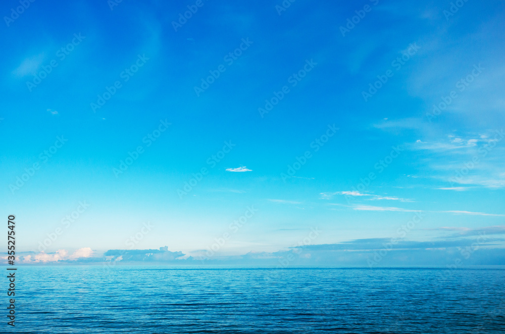 Beautiful sea and clouds sky