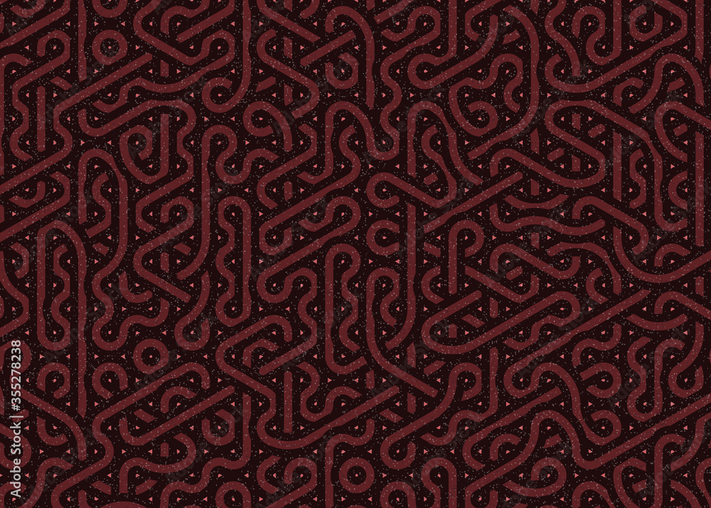 Fototapeta premium Colour Hexagon Tile Connection art background design illustration