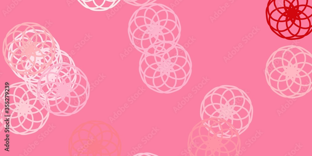 Light Red vector texture with disks. Light Red vector texture with disks.