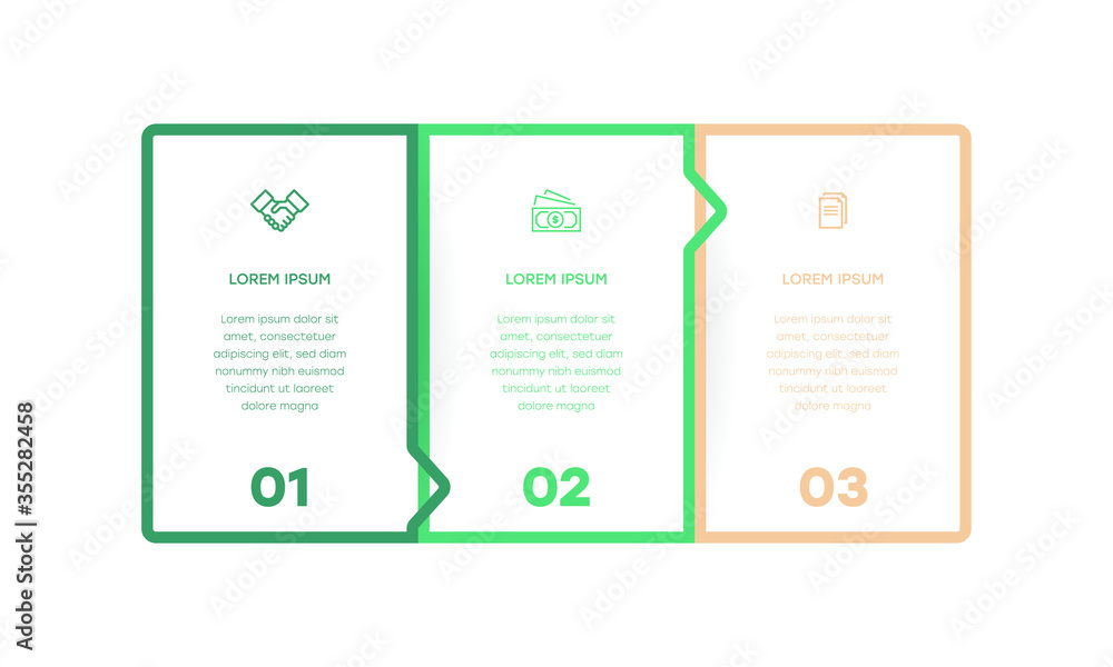Infographic. Vector Infographic design template with icons and 3 ...
