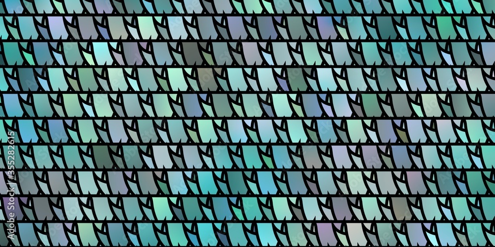 Fototapeta premium Light BLUE vector background with triangles.