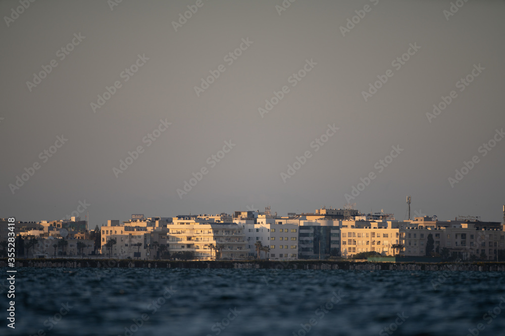 View of coast of Tunis 