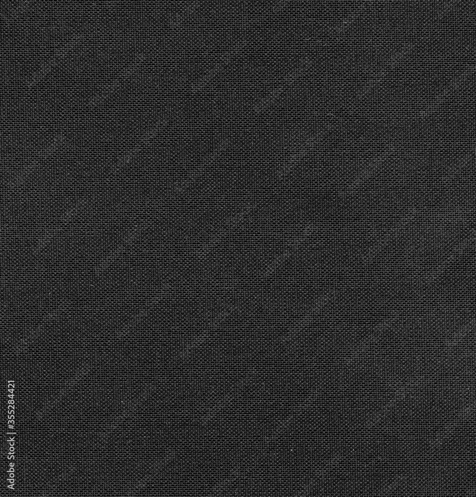 Black fabric texture background