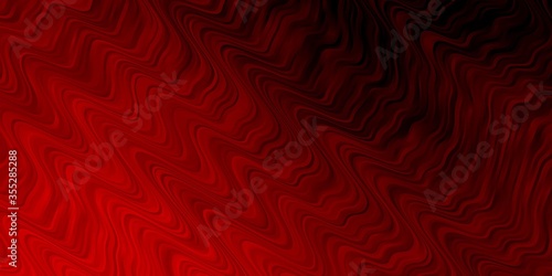 Dark Red vector template with lines. Abstract illustration with bandy gradient lines. Best design for your ad  poster  banner.