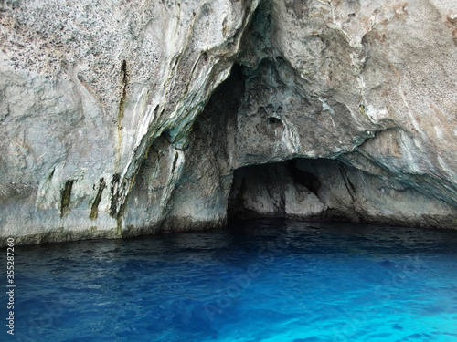 gruta azul capri costa amalfitana italia photo