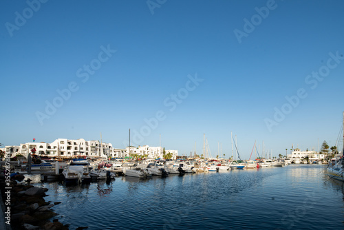 The marina of el kantaoui near Sousse; Tunisia .