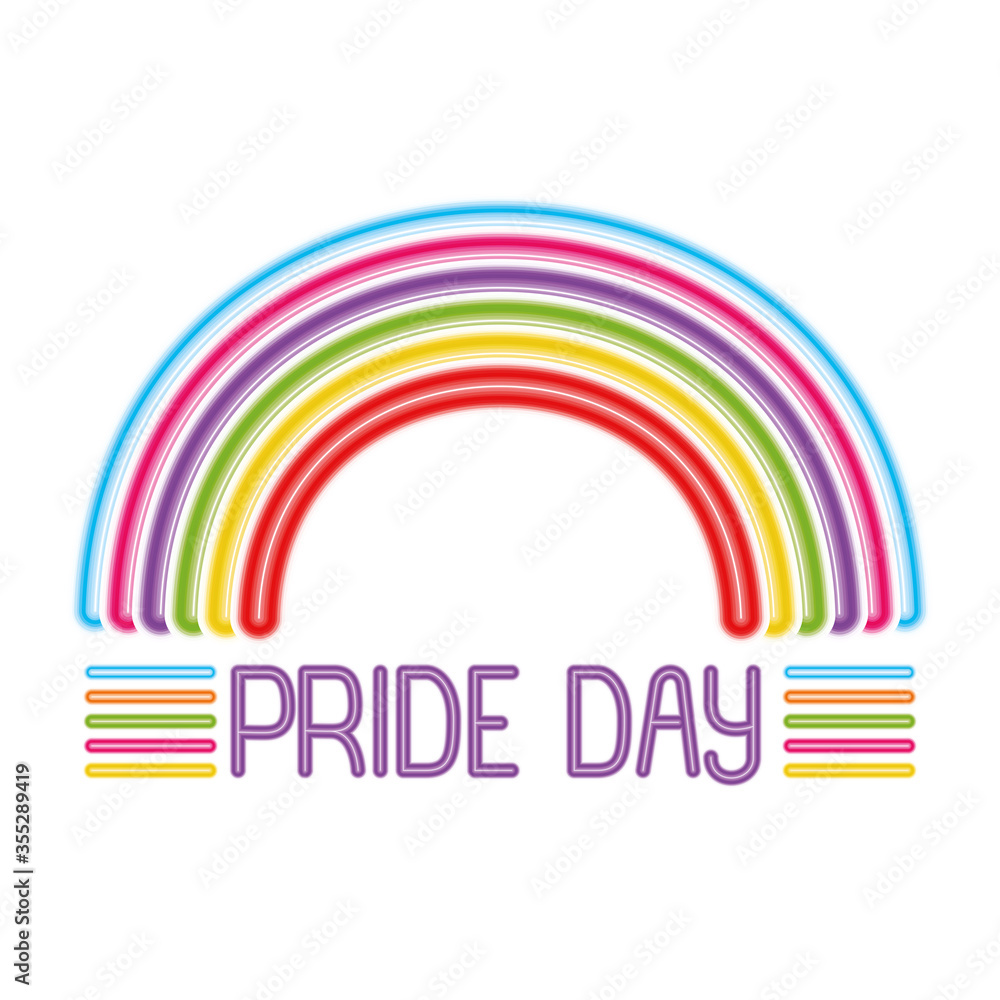 lgtbi rainbow design, Pride day love sexual orientation and identity theme Vector illustration