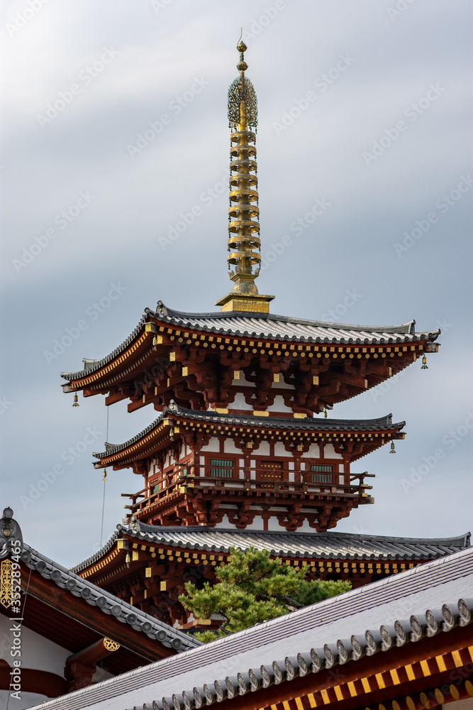Saito (West Pagoda) of the Yakushi-ji Buddhist temple in Nara, Japan Saito (West Pagoda) of the Yakushi-ji Buddhist temple in Nara, Japan