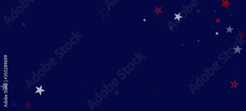 National American Stars Vector Background. USA Memorial 4th of July Veteran's Labor Independence 11th of November President's Day 