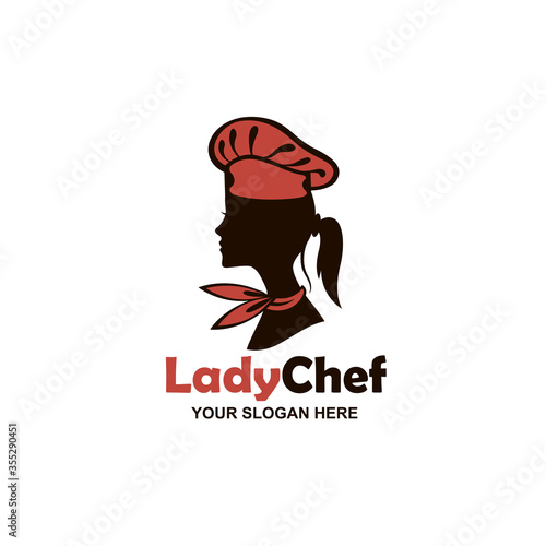 chef woman design isolated on white background