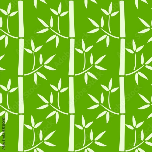 vector bamboo shoots seamless pattern