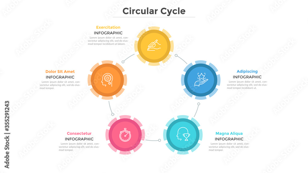 Fototapeta premium Modern Infographic Template