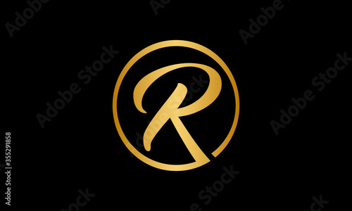 R graphic of a glowing symbol glittering golden