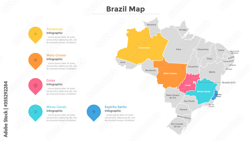 Fototapeta premium Modern Infographic Template