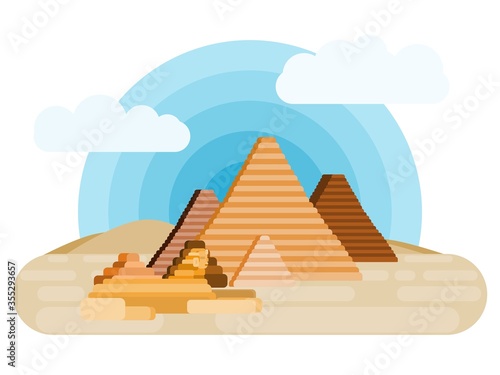 egypt giza desert pharaohs and pyramids sphinx