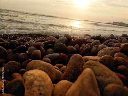 sunset on the beach