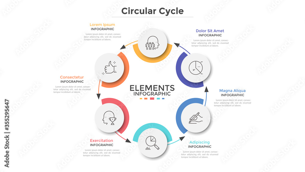 Fototapeta premium Modern Infographic Template