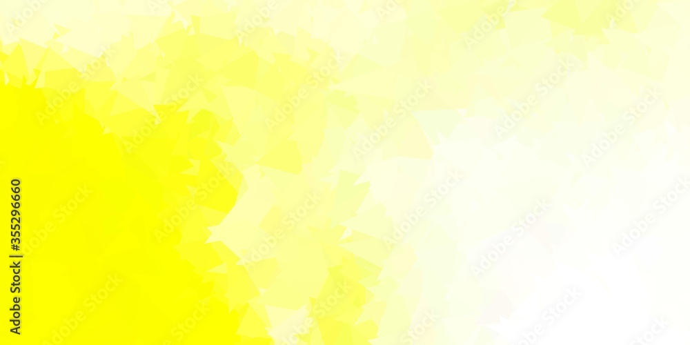 Light yellow vector gradient polygon design.