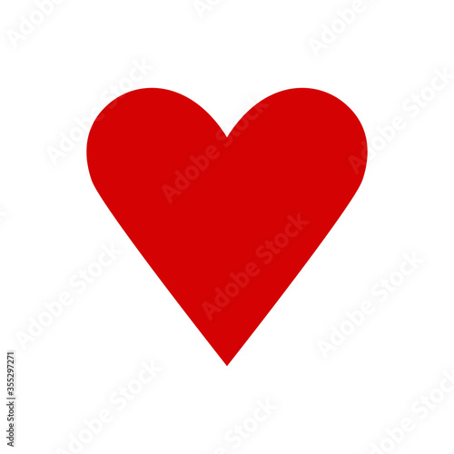 Free Download Red Heart Symbol. Vector image. - GFXLoad
