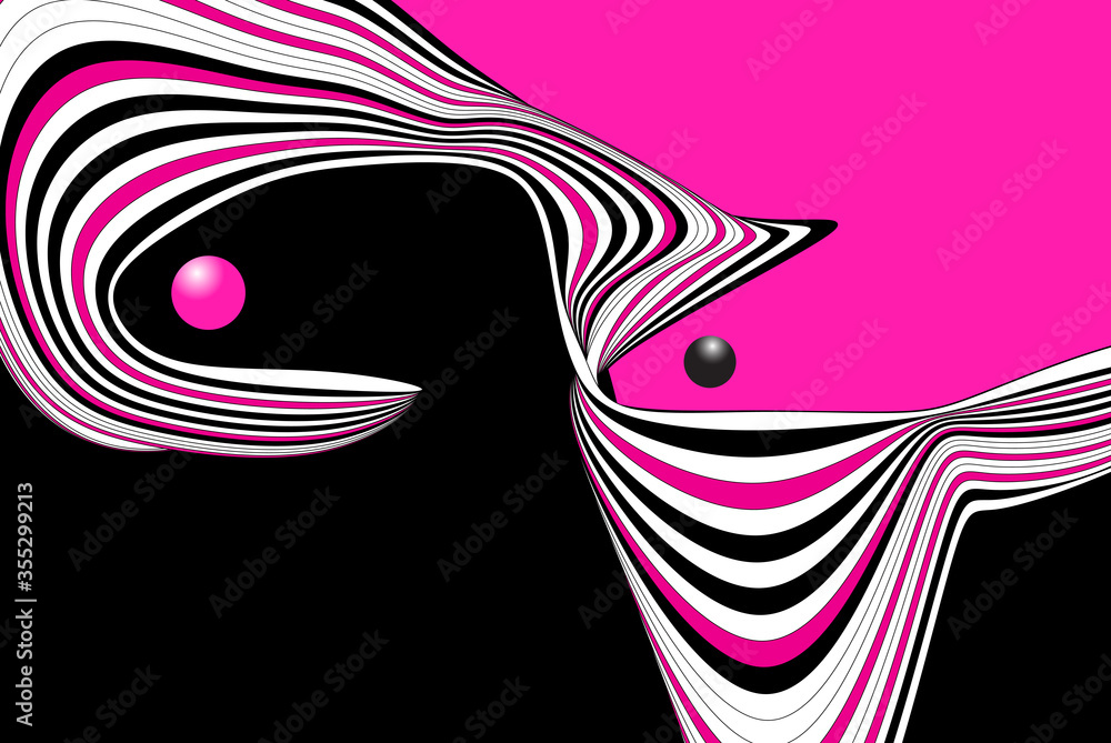 Illustration abstract vector graphic linear waves Illustration abstract vector graphic linear waves