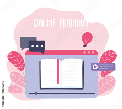 online training, ebook specialization tutorials, courses knowledge development using internet