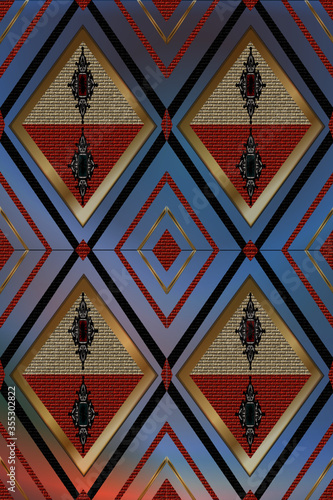 traditional thai style fabric texture