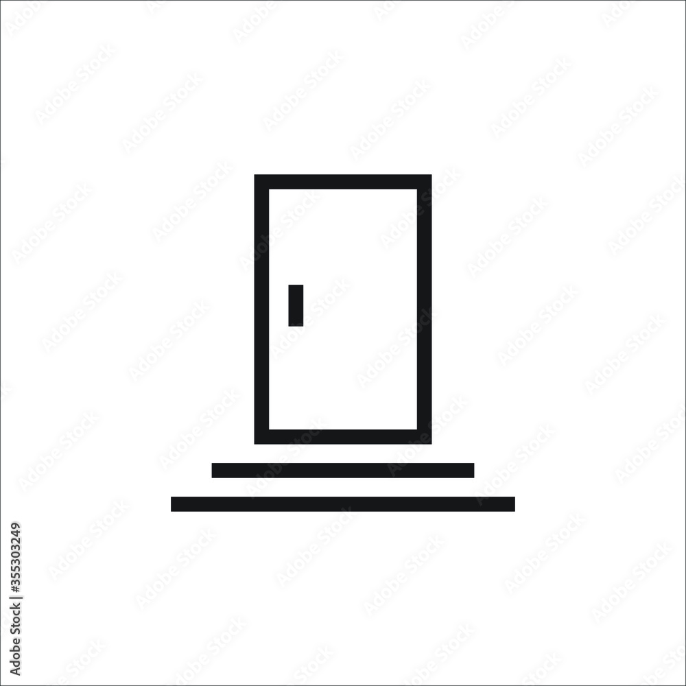 door icon vector door icon vector